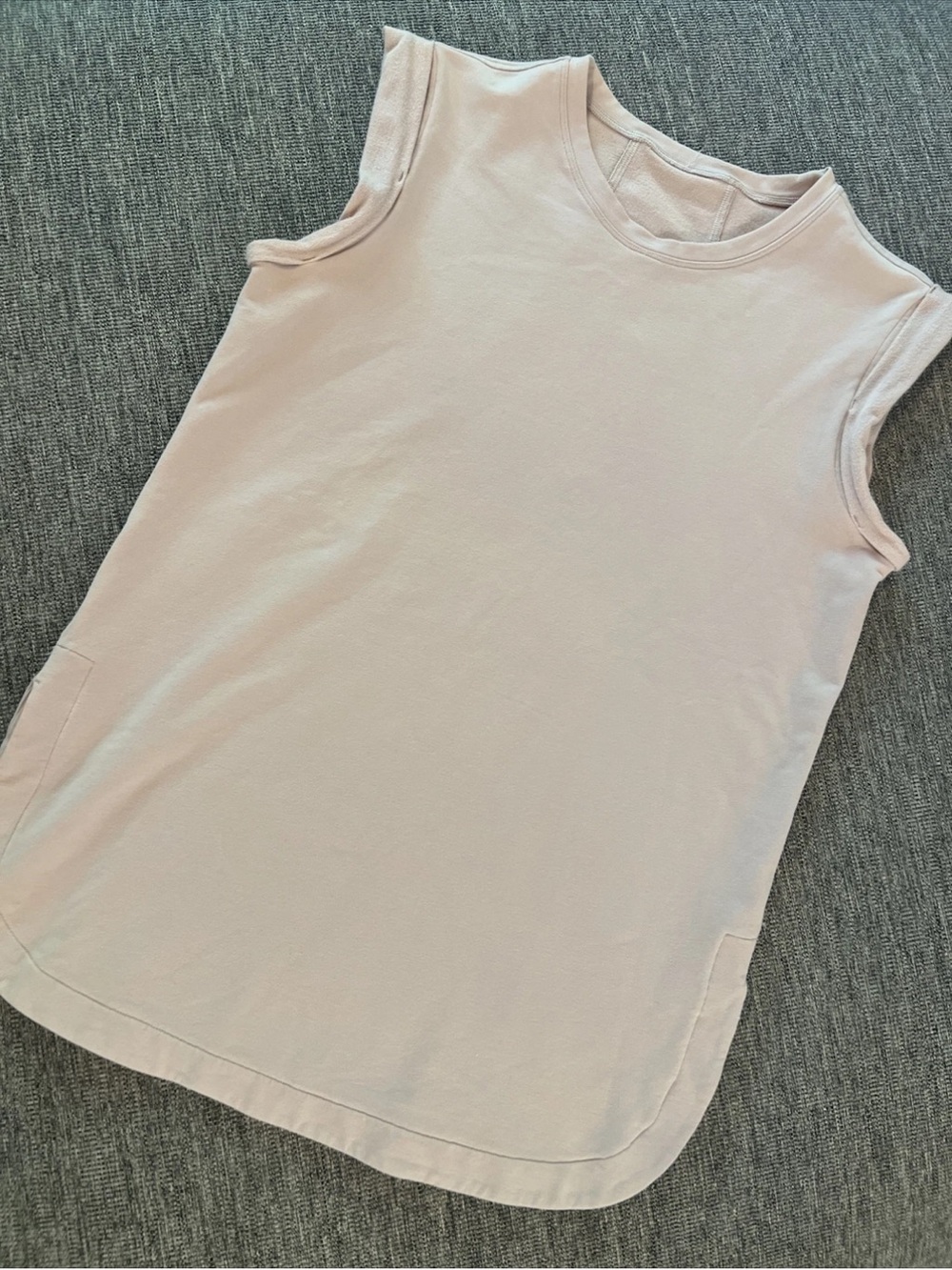 Lululemon All Time Tank  POIK Porcelain Pink - 08367 Sz 4 or 6? French Terry